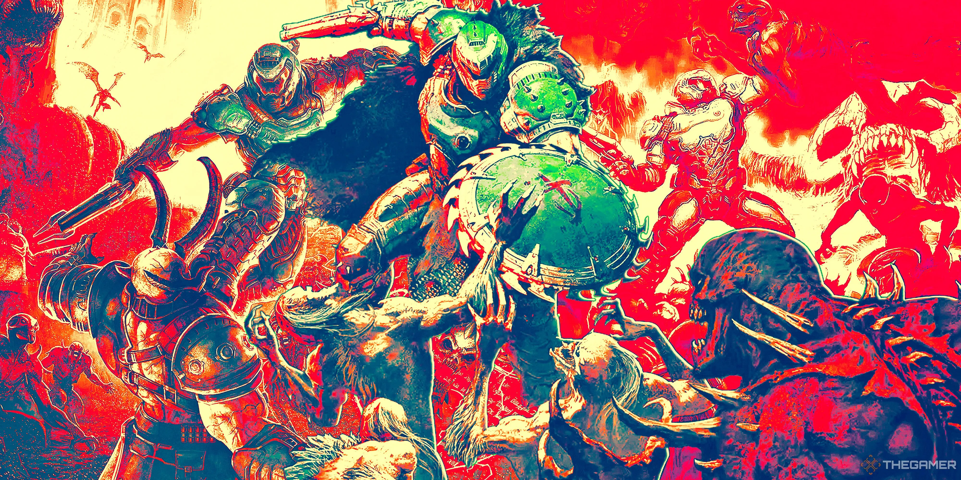Tổng hợp các phiên bản game Doom: Doom, Doom Eternal và Doom: The Dark Ages theo thứ tự thời gian.