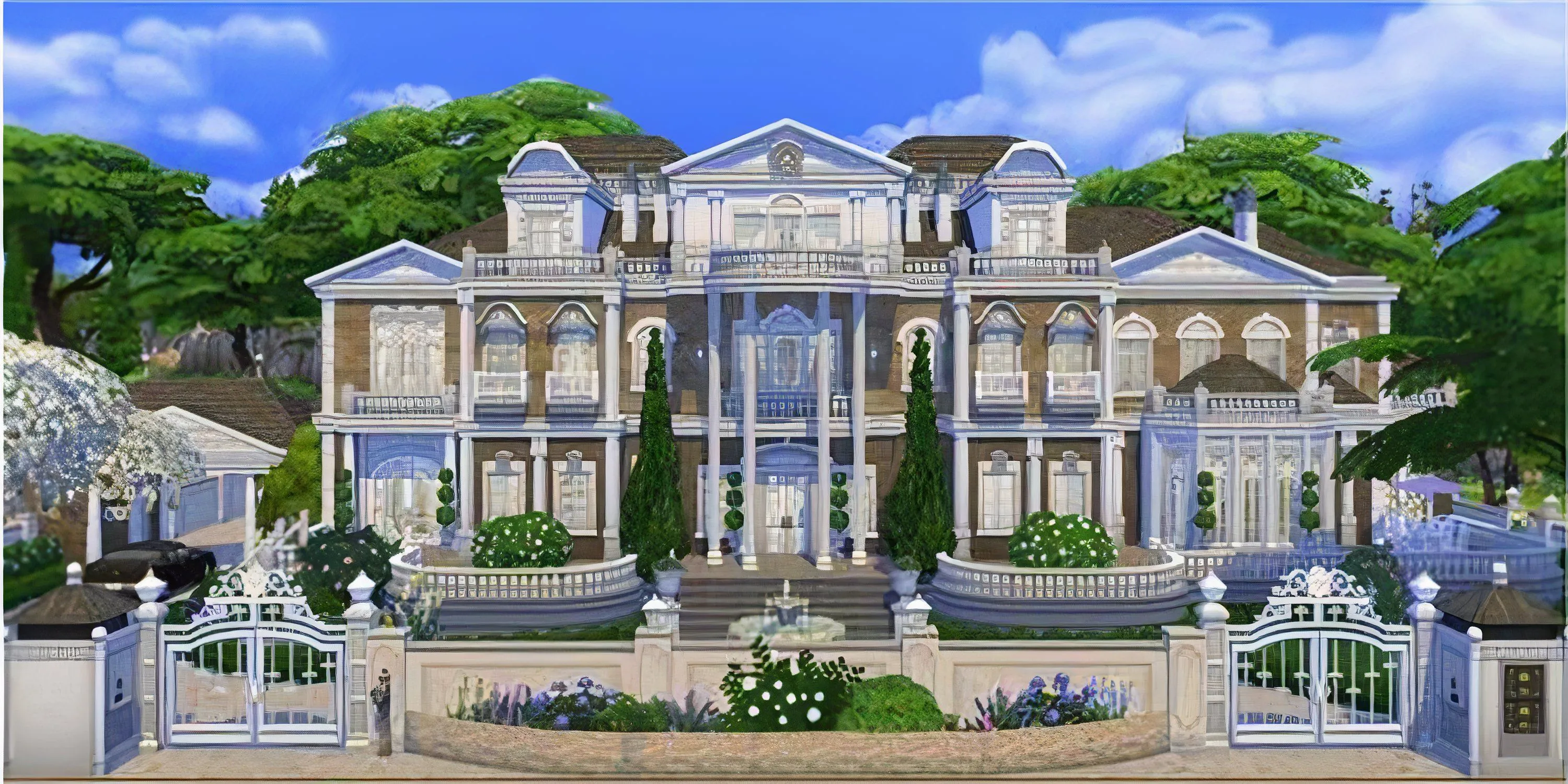Tổng quan lô đất Oakenstead rộng lớn và đẹp như tranh vẽ trong The Sims 4