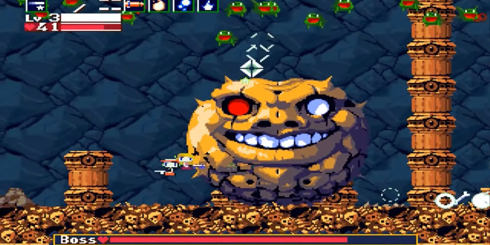 Trận đấu boss Ballos trong Cave Story